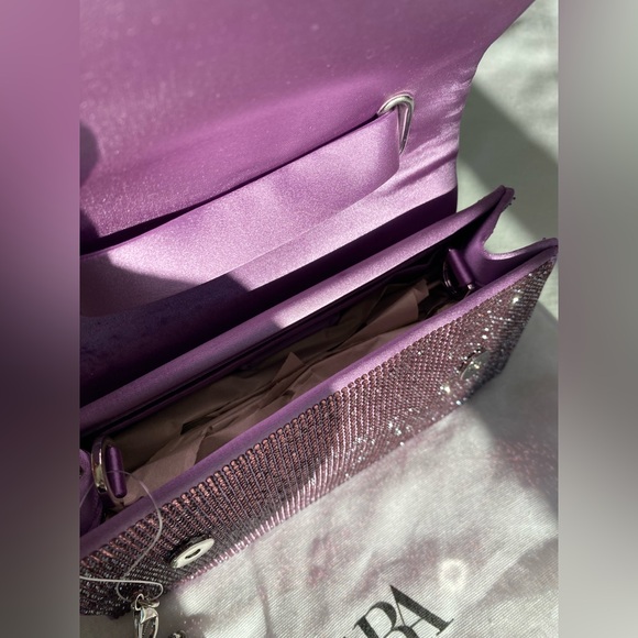 NWT! Zara Sparkly Mini City Bag - Picture 5 of 9